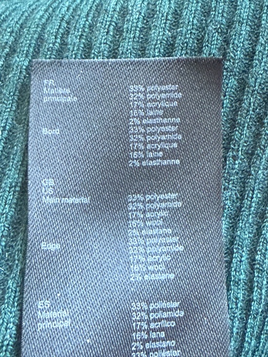 MAJE Bottle Green Knit Midi Sweater Dress 34/XS - Picture 11 of 15